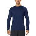 thumbnail image 4 of BALEAF Men's Long Sleeve Running Shirts Athletic Workout UPF 50+ Quick Dry Lightweight Navy Size 3XL, 4 of 6