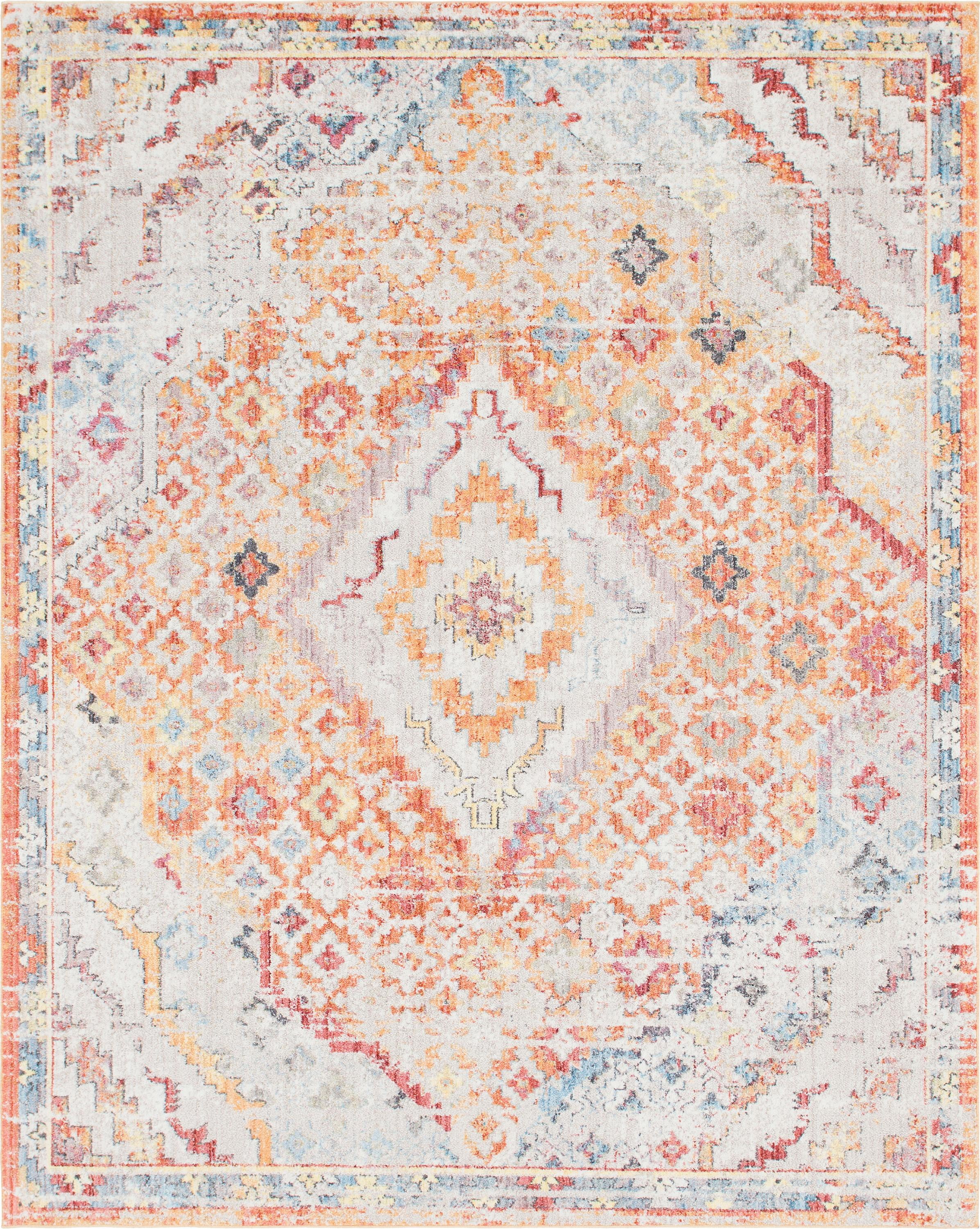 Unique Loom Dumbo Brighton Distressed Medallion Area Rug or Runner