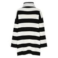 thumbnail image 5 of Black and Friday Deals 2023 Cotonie Women's Stripe Printed Turtleneck Dresses Winter Long Sleeve Knitting Loose Sweater Winter 2023 Trendy Tops,Black,L, 5 of 7