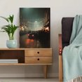 thumbnail image 5 of Vintage Street Scene Retro Car Canvas Print Wall Art for Living Room Bedroom Office Bar Cafe Study Decor, 5 of 8