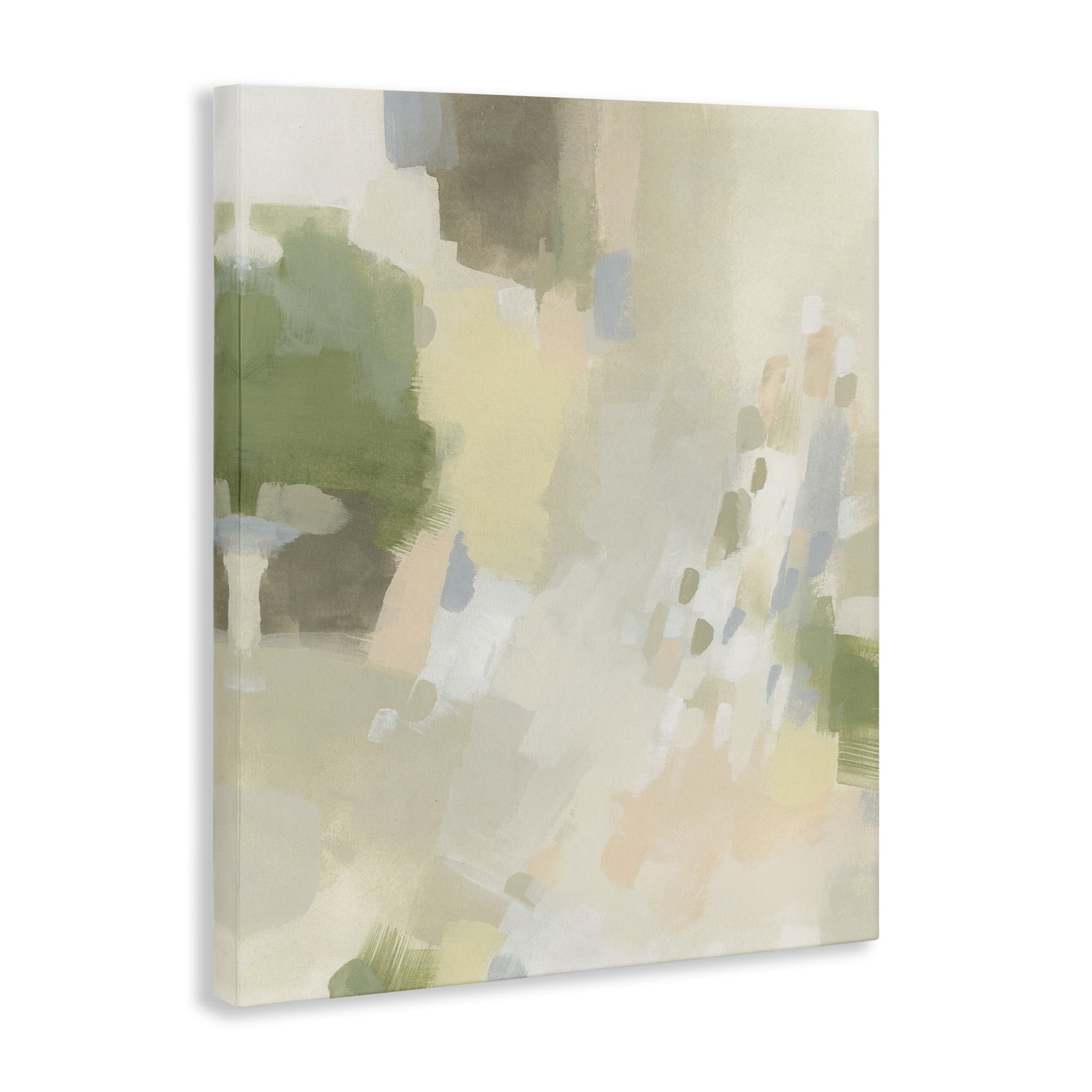 Stupell Industries Muted Abstract with Speckles Abstract Painting Wrapped Canvas Art Print Wall Art, 24 x 30