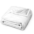 thumbnail image 2 of Kll Fleece Blanket Plush Throw Blanket White,Soft Fuzzy Cozy Flannel Blanket For Couch Sofa Bed.(40"X30"), 2 of 9