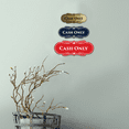 thumbnail image 4 of Designer Cash Only Sign (Blue) - Small, 4 of 5