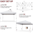 thumbnail image 2 of YUSAZENS 10 ft by 10 ft Pop Up Canopy, Outdoor Screen Tent with Mesh Mosquito Netting Side Walls, Waterproof Screen Shed for Camping Picnic Party Deck Yard Events, 2 of 6