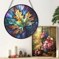 thumbnail image 5 of 89Bloom Oak Leaf Window Hanging Stained Glass, Oak Leaf Suncatchers for Windows Stained Glass, Stained Glass Oak Leaf suncatcher, 5 of 7