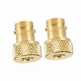thumbnail image 2 of 2 conectores adaptadores de conversión BNC hembra a SMA macho dorados, 2 of 14