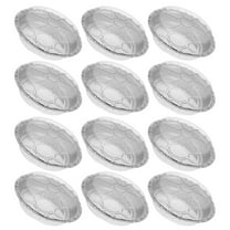 Raindrops 40 Set Aluminum Foil Pans with Lids for Baking Grilling and Steaming Convenient Disposable Silver Size