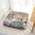 thumbnail image 2 of Boho Yoga Pillow 22in Square, Dutch Velvet Meditation Cushion for Floor Sitting and Home Decor, 2 of 7