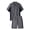 Steel Colorblock, variant on Men's Big & Tall Quarter Zip Short Sleeve Colorblock Tracksuit