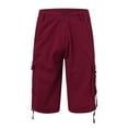 thumbnail image 3 of Ediodpoh Shorts Homme Printemps et Été Confortables Décontractés Cargo Fins Cinq Quarts Shorts Homme Rouge m, 3 of 6