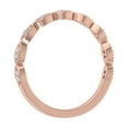 thumbnail image 2 of 1/10 ctw 14K Rose Gold Round Diamond Ladies Swirl Stackable Anniversary Ring (Ring Size 10.5) (I1-I2 Clarity), 2 of 7