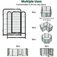 thumbnail image 6 of PawGiant Dog Fence Playpen 24”/32”/40” Indoor Outdoor for Small/Medium/Large Dogs, Metal Pet Puppy Cat Exercise Fencing Gate Crate Cage Outside RV, Camping, Yard, Garden Visit the PawGiant Store 4.5, 6 of 7