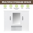 thumbnail image 4 of WGYPRIME 36'' Medicine Cabinet, Modern Bathroom Wall Cabinet with 3 Doors and Mirror, Wall Mounted Bathroom Storage Cabinet, 4 of 20