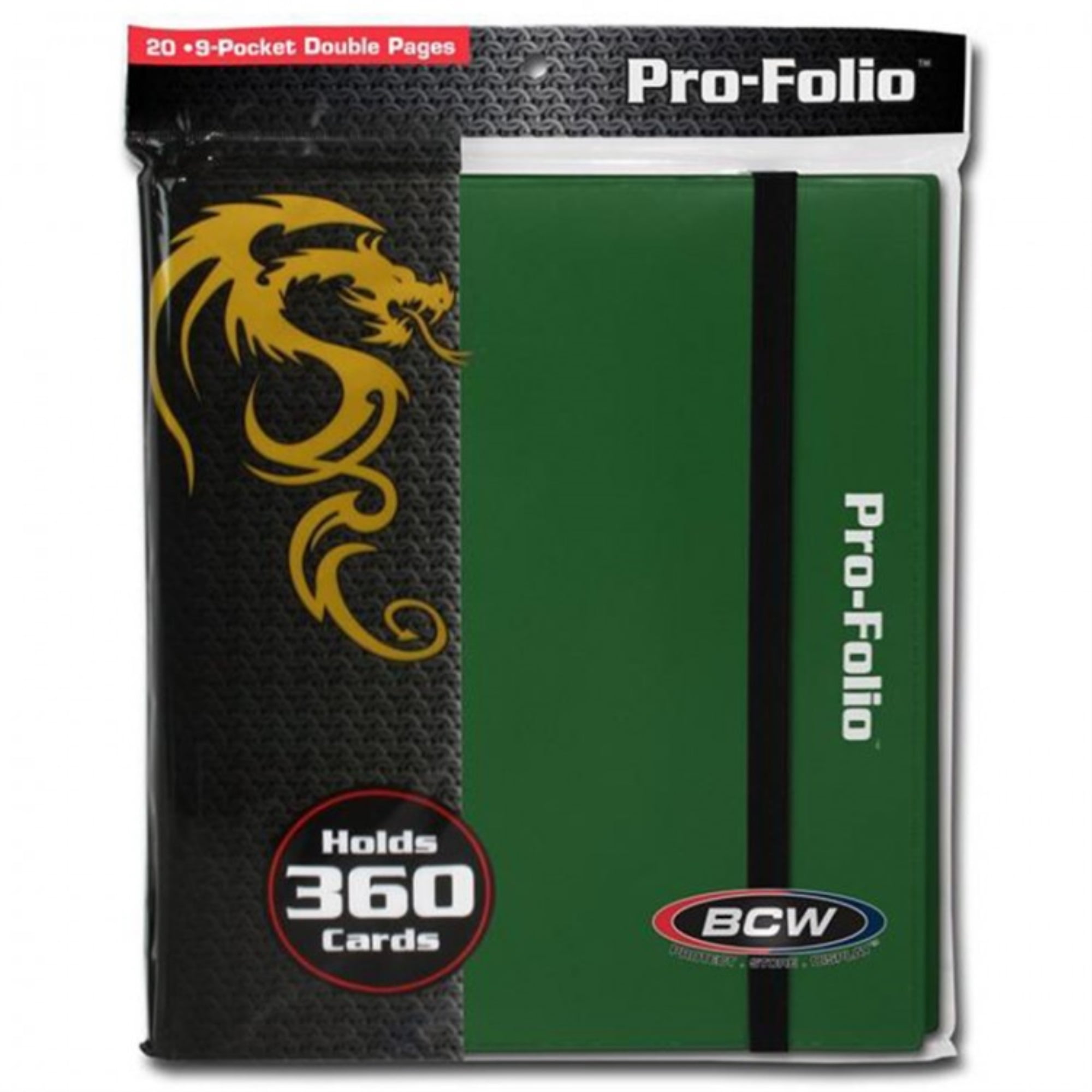 BCW WHITE Pro-Folio Binder Album 9 Pocket Side Load Pages 360 Card Storage 