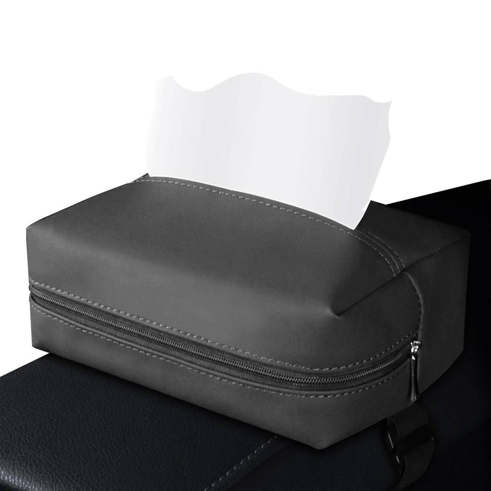 Tohuu Car Tissue Holder Leather Tissue Holder for Car Multiuse Car