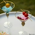thumbnail image 6 of 4 Piece Premium Clear Stem Crystal Martini Glasses with Gold Rim and Diamond-like Rhinestones, Elegant 10oz Glassware Set for Cosmopolitan, Vodka, Gin and Other Cocktails, Fancy Manhattan Drinkware, 6 of 8