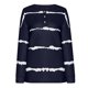 thumbnail image 4 of Blusa suelta con cuello en V y manga larga con botones estampados a rayas informales para mujer Fridja  FKASFK4309, 4 of 6