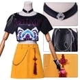 thumbnail image 1 of Moonsky-Nuevo disfraz de cazadora de demonios Kpop, Huntrix Mira, traje de cosplay de anime 3D para mujeres y niñas, divertidos cortos de cosplay, conjunto completo.Negra-XL, 1 of 3