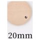 thumbnail image 1 of 50 Uds. Discos redondos de madera con agujeros, rodajas de madera Natural preperforadas sin terminar, manualidades DIY, centros de mesa, adornos navideños de madera, 1 of 4