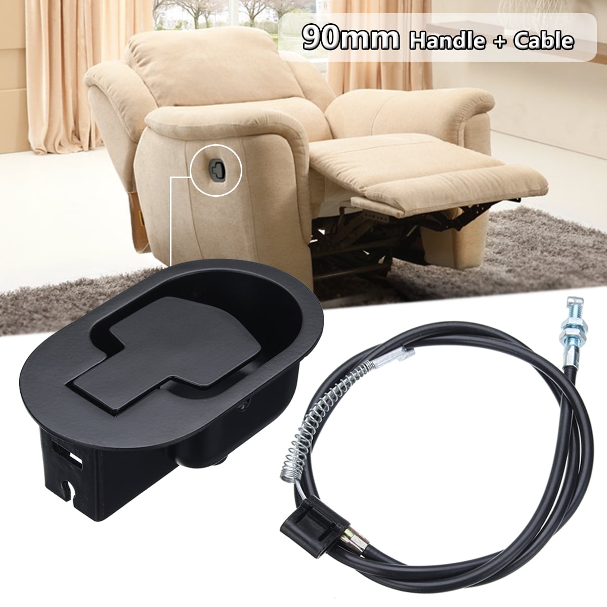 Recliner Pull Handle Release Replacement Sofa Chair Lever Trigger Cable Couch 