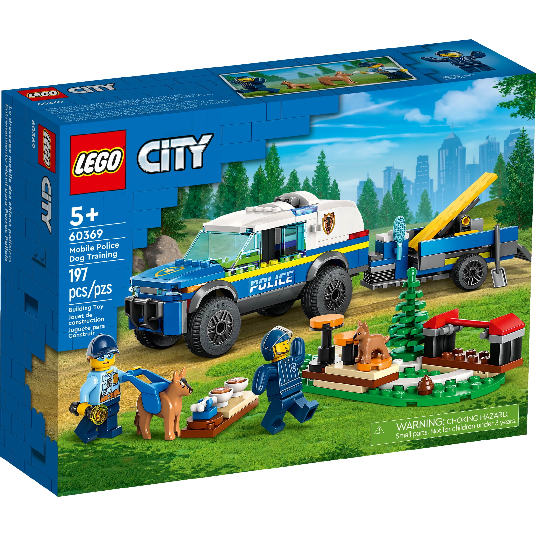 LEGO City Police Dog Training Set, 60369, Animal Playset for Kids