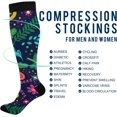 thumbnail image 4 of FREEAMG Spiral Night Starry Compression Socks for Women and Men, 1 Pair, 4 of 7