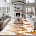 thumbnail image 4 of Burnt Orange Forest Large Area Rugs for Bedroom Living Room, Soft Non Slip Carpet Bedside Rug, Contemporary Silhouette Abstract Art Rectangular Floor Cover Kitchen Accent Rug 6'x9' for Office, 4 of 9