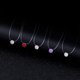 thumbnail image 4 of Round Cubic Zirconia Pendant Necklace Invisible Fishing Line Chain Jewelry for Women Girls Teens, 4 of 4