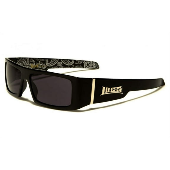 Locs 58 Black w/ SILVER BANDANA Sunglasses Gangster Shades FREE SHIPPING