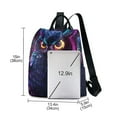 thumbnail image 3 of FORMRS Women's Travel Backpack Purse Anti-Theft Hidden Pockets Casual Shoulder Bag, Gradient Owl Pattern, 3 of 7