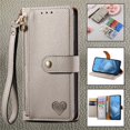 thumbnail image 3 of HLONK Wallet Case Compatible for  Pixel 9 / 9 Pro Fold Case with Card Slots Strap & Kickstand Leather with Zipper Shockproof Slim Cover Phone Case for  Pixel 9 / 9 Pro Fold Wallet Case Gr, 3 of 7