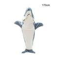 thumbnail image 1 of Huamade Shark Blanket Sudadera con capucha para adultos - Shark Onesie Manta portátil para adultos - Manta de tiburón Súper suave y acogedora franela con capucha Saco de dormir de tiburón, 1 of 5