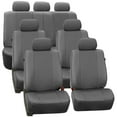 thumbnail image 2 of FH Group Universal Fit Leatherette Car Seat Covers for Car, SUV, Airbag Compatible, Split Bench Covers with Free Air Freshener - Full Set 3 Rows 7 Seater, 2 of 10