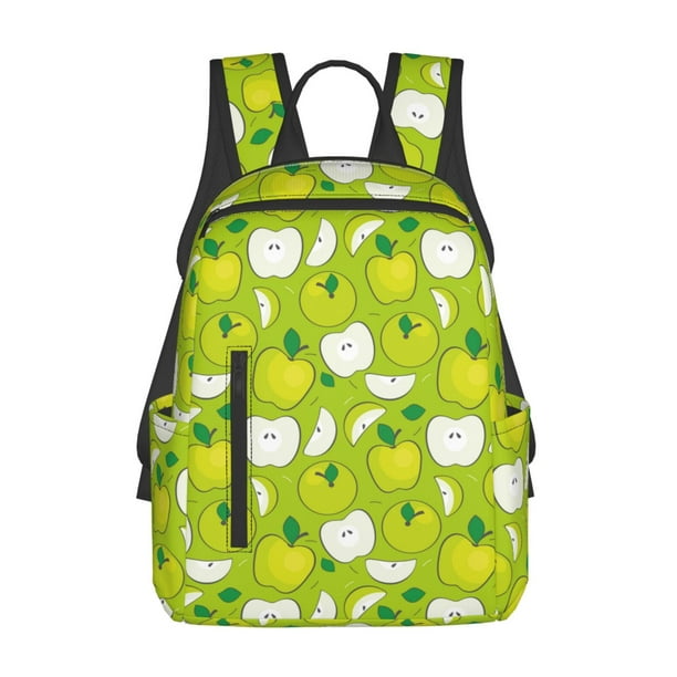 Fotbe Green Apple Mochila Ligera para Hombres y Mujeres - Duradera y Resistente al Agua, Ideal para Escuela, Trabajo, Viajes y Uso Diario