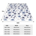 thumbnail image 3 of Balery blue Snowflake Prints Manta de Felpa Suave y Acogedora – Cobija de Franela Aterciopelada para Cama, Lavable y Cálida para Sofá, Mascotas, Transpirable-50"x40", 3 of 7
