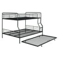 thumbnail image 6 of DreamBuck Full XL Over Queen Metal Bunk Bed with Trundle, Metal Bunk Bed with Ladder and Full-Length Guardrail, Convertible Metal Bed Frame for Teens Adults, Space Saving & No Box Spring Need, 6 of 10