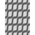 thumbnail image 1 of Ahgly Company Indoor Rectangle Patterned Light Black Novelty Area Rugs, Swatch Sample, 1 of 6
