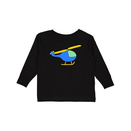 

Inktastic Blue Helicopter Gift Toddler Boy or Toddler Girl Long Sleeve T-Shirt