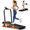 deep black, variant on 15% Incline Walking Pad with Handle Bar, 2.5HP Under Desk Treadmill 0.6-6.2MPH for Home Office, 300 LBS Weight Capacity