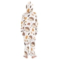 thumbnail image 3 of Cute Hedgehog Pattern One Piece Pajamas Soft Jumpsuit Cozy Sleep and Play Romper Zipper and Pockets 5T-6T, 3 of 8