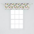 thumbnail image 2 of Ambesonne African Window Valance, Colorful Lizards and Stars, 54" X 12", Earth Yellow and Fern Green, 2 of 3