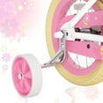 thumbnail image 6 of GLAF Flower Girls Bike for 3-9 Years Old Kids, 12 14 16 Inch Kids Bike with Training Wheels, Basket and Doll Seat, Children Bicycles with Coaster Brake, White, 6 of 10