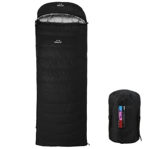 95% White Goose Down Lightweight Bag 210x80cm with Storage Bag for Backpacking Camping Hiking Traveling Black