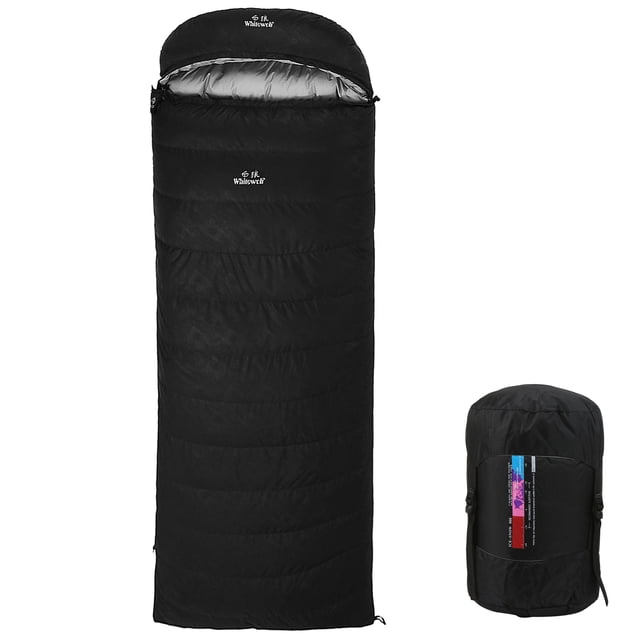 Sacos de dormir 95% Saco de dormir ligero de plumón de ganso blanco 210x80cm con saco de compresión TOMSHOO Sacos de dormir