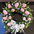 thumbnail image 4 of CSChome Easter Wreath Easter Wreath – Flat Printing Egg Garland Pendant Hanging Rabbit Decoration Home Decor, 4 of 6