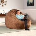 thumbnail image 7 of Jaxx 6 Foot Cocoon - Premium Giant Bean Bag for Adults - Padded Microvelvet, Saddle, 7 of 7