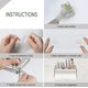 thumbnail image 5 of Toallero de papel con estante, estante de almacenamiento para cocina y baño sin taladrar, estante de almacenamiento de acero inoxidable oso de fresa Electrónica, 5 of 5