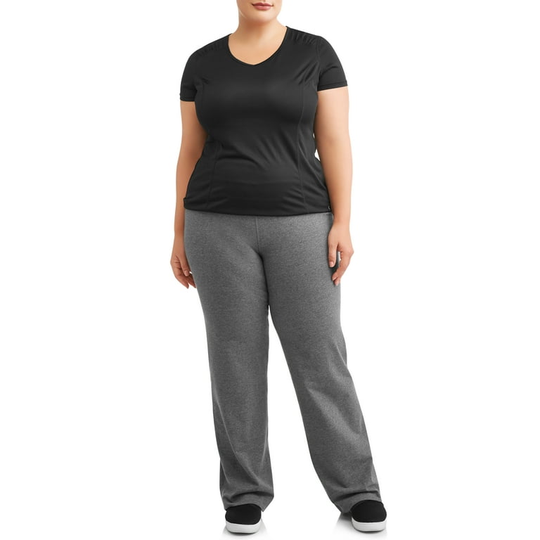 Athletic Works Women's and Women's Plus Dri More Core Athleisure Bootcut Yoga  Pants, 32 Inseam for Regular and Petite 