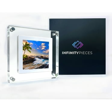 INFINITY PIECES Square Frame Digital Art Photo Video Display (Square 1:1 Ratio, HD 1080p)