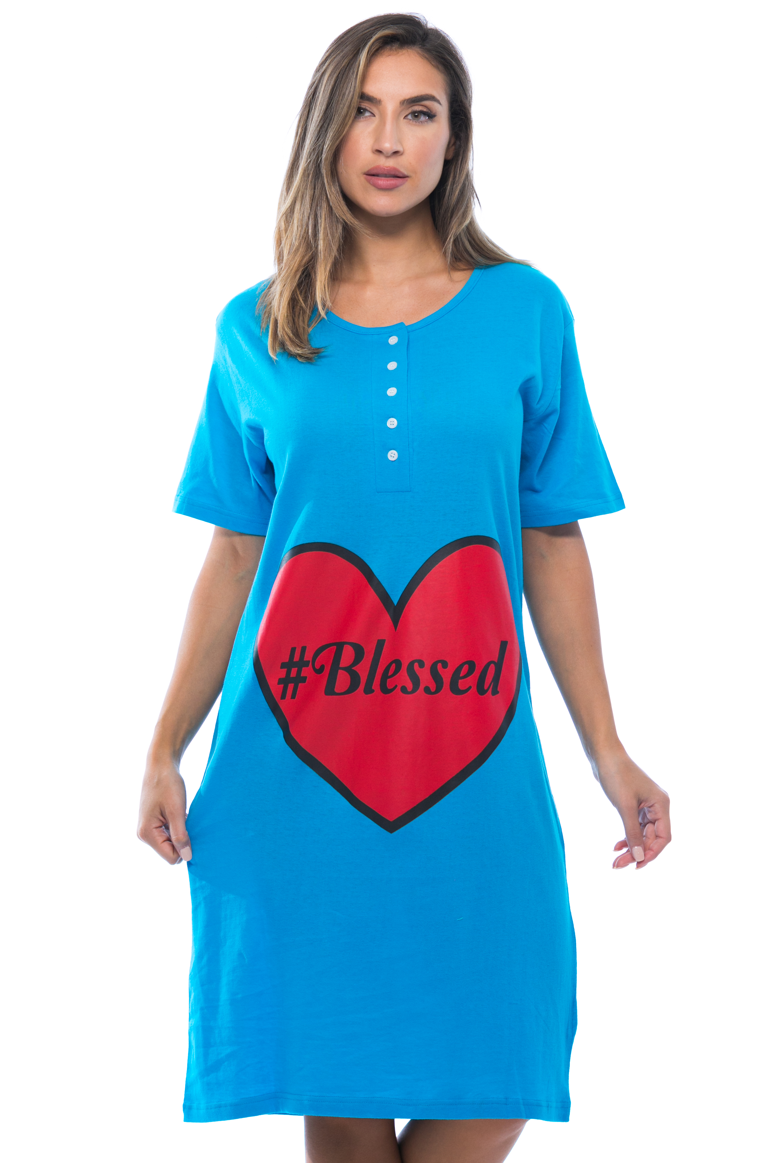 turquoise night dress